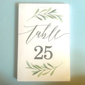 Thumbalina Table Numbers